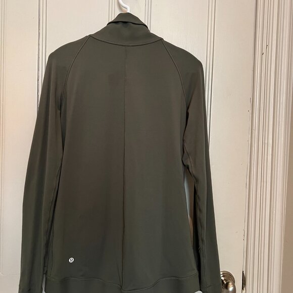 Lululemon Rulu Rally Wrap Jacket: Grey Sage Olive Green - Picture 5 of 6